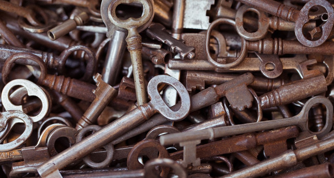 Antique keys. Photograph by William Hereford